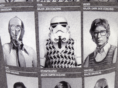 CHUNK Class of '77 Retro Indie Star Wars Vintage Tshirt Grey