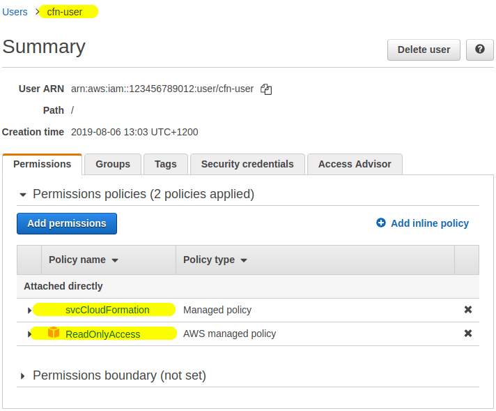 CloudFormation Service Roles AWS.NZ