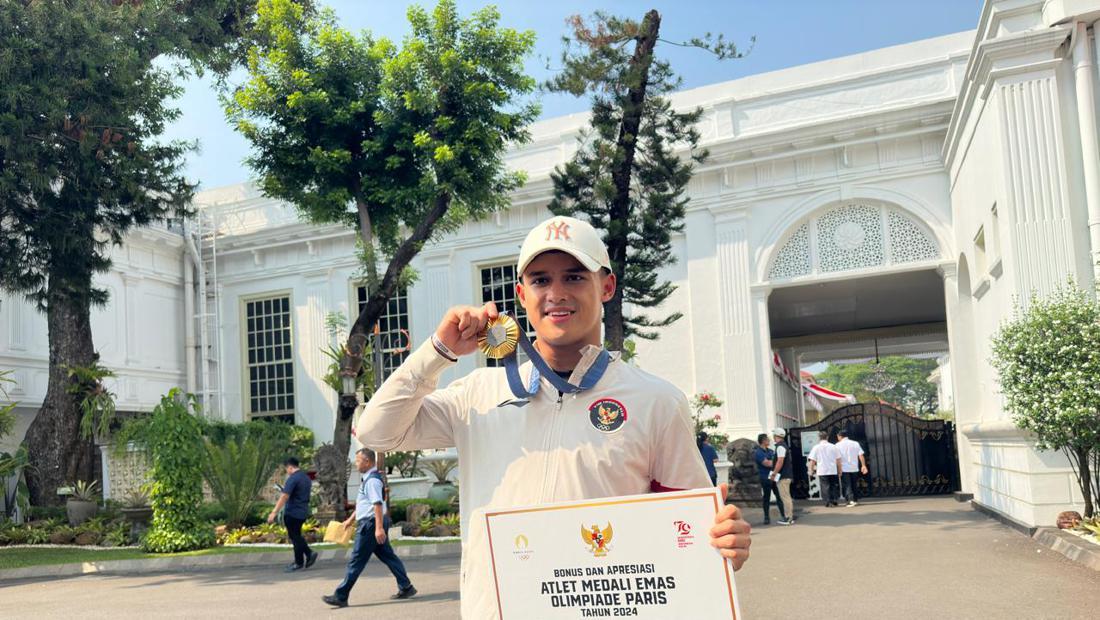 Momen Rizki dan Veddriq Peraih Emas Olimpiade Paris Ikut Upacara HUT RI di IKN