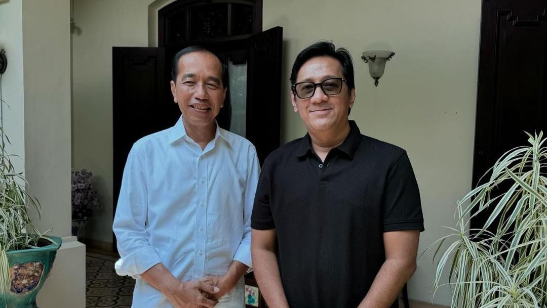 Andre Taulany dan Desta Bertamu ke Rumah Jokowi di Solo