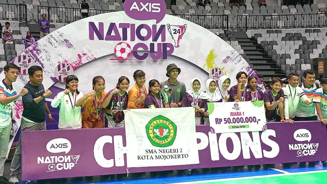 SMAN 2 Mojokerto Sukses Juarai Futsal Putri di AXIS Nation Cup 2024