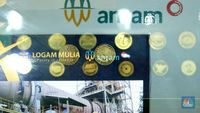 Harga Emas Antam Logam Mulia Hari Ini Turun Rp20.000, Mepet Rp2,6 Juta