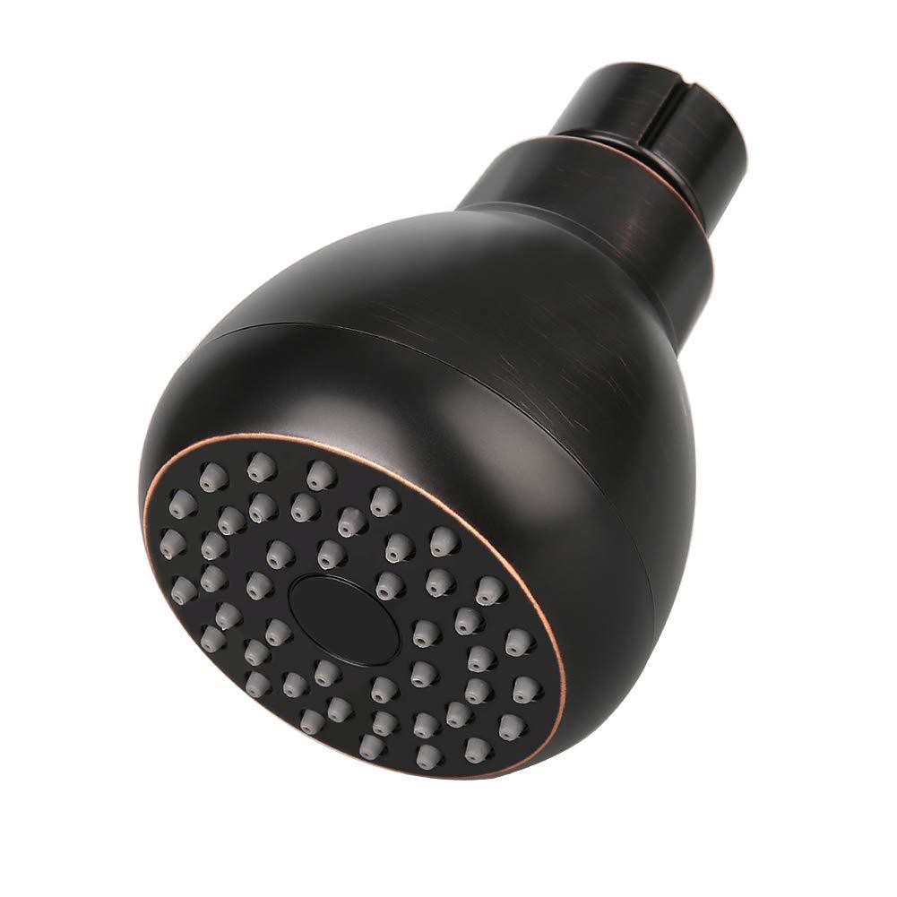 High Pressure G1/2 Shower Head 3 Inches Adjustable Swivel Copper Ball