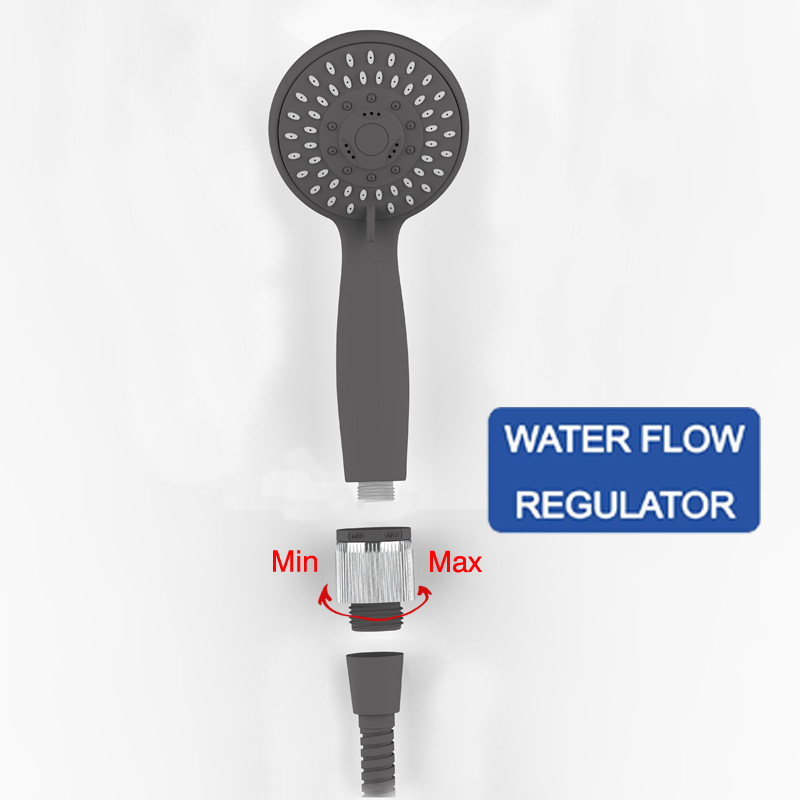 Handheld Shower Head with Flow Regulator, Easy to Control Water Pressure and Water Flow, High
