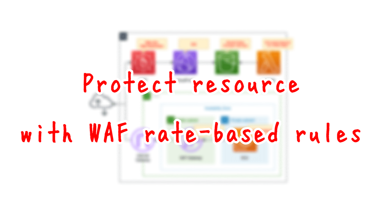 Protect resource with WAF ratebased rules Awstut