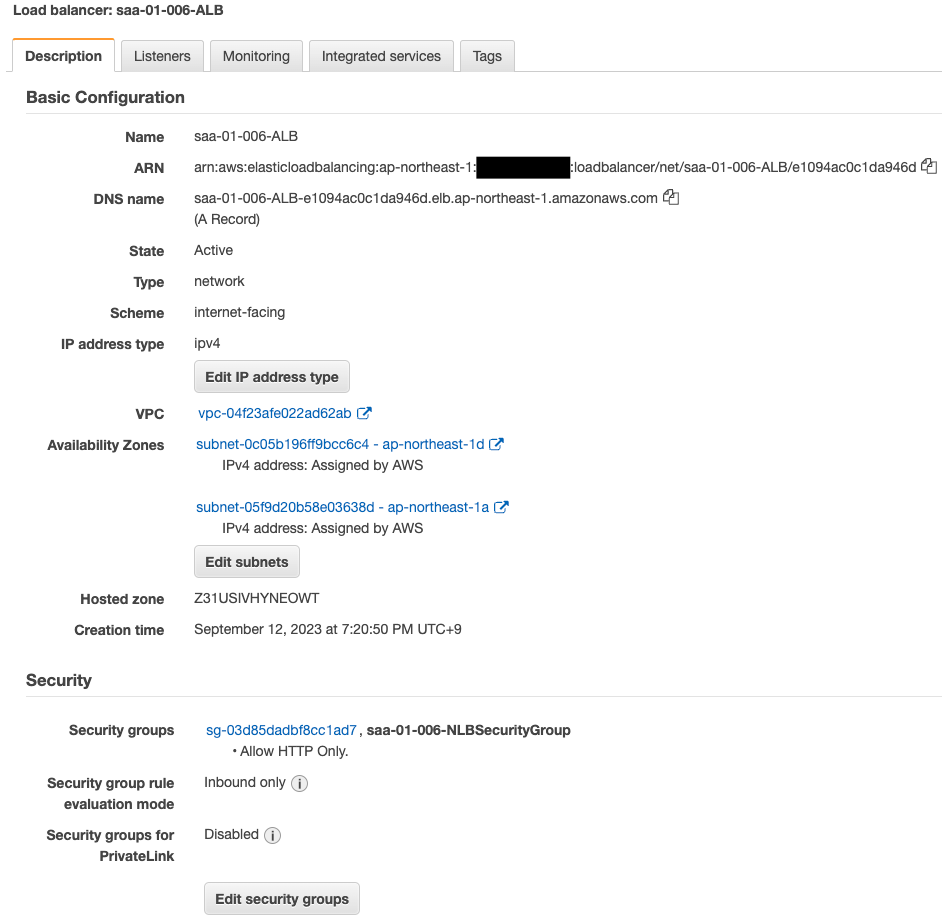 Using CloudFormation to configure security groups for NLB Awstut