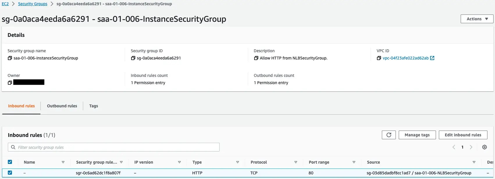 Using CloudFormation to configure security groups for NLB Awstut