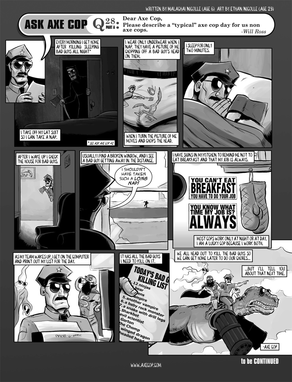 Ask Axe Cop 28 AXE COP