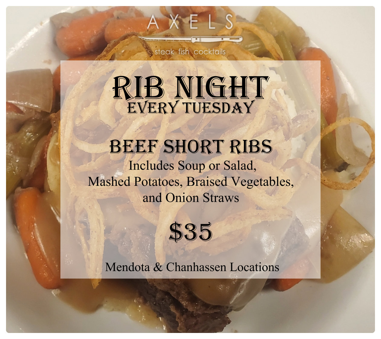 Axels Mendota — steak • fish • cocktails