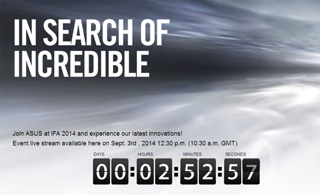 [Live] ASUS首款穿戴式行動裝置「Zen Watch」即將現身！台灣時間9/3 18:30發表會線上直播！