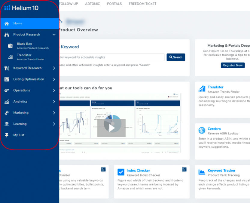 Automate Helium10 from login without an API axiom.ai