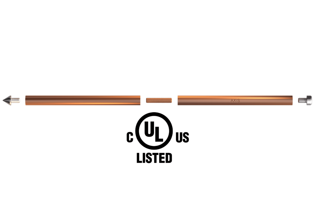 Solid Copper Earth Rods UL Approved (Internal Threaded)