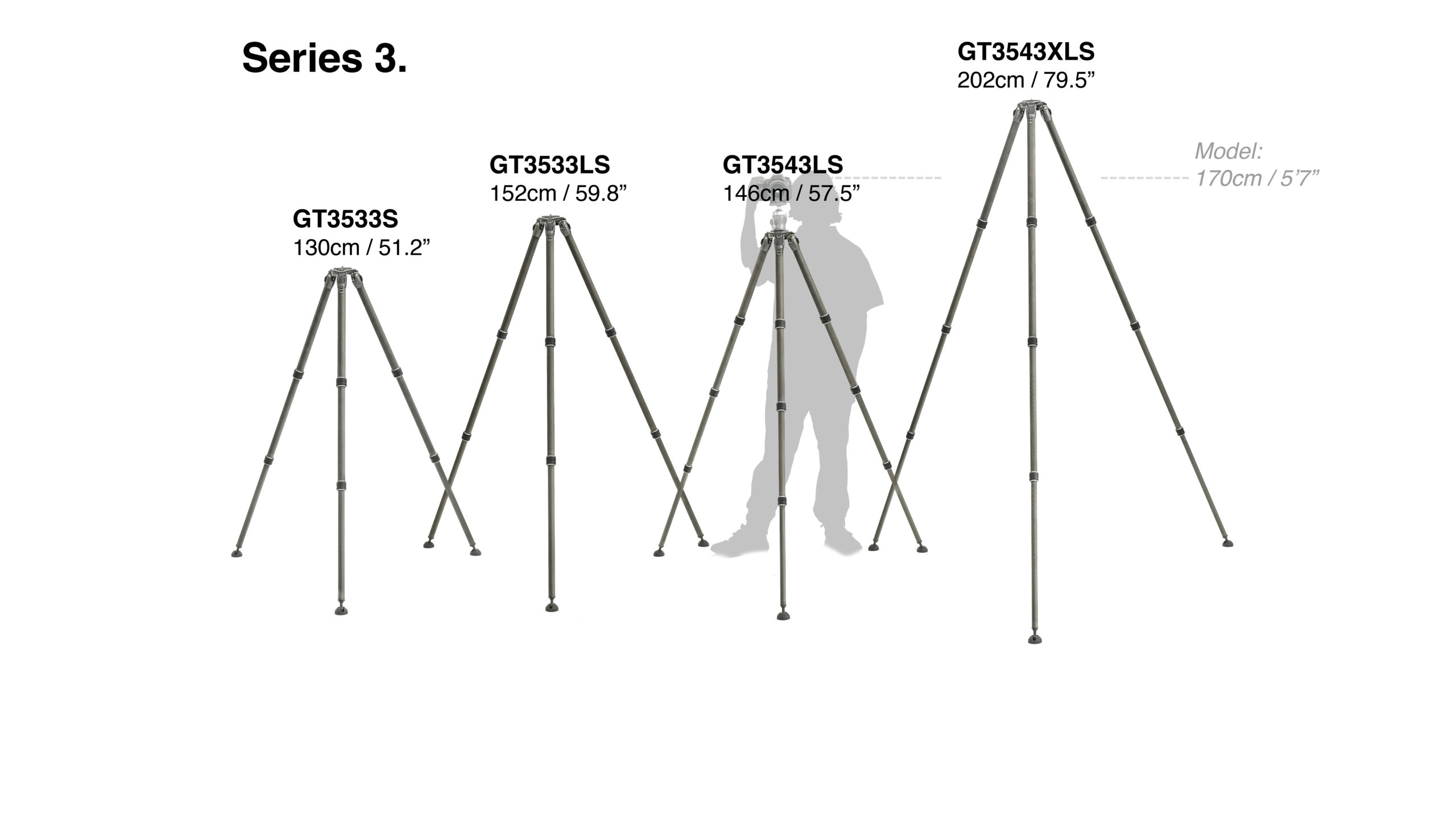 Gitzo tripod Systematic, series 3 long, 4 sections AxisOne