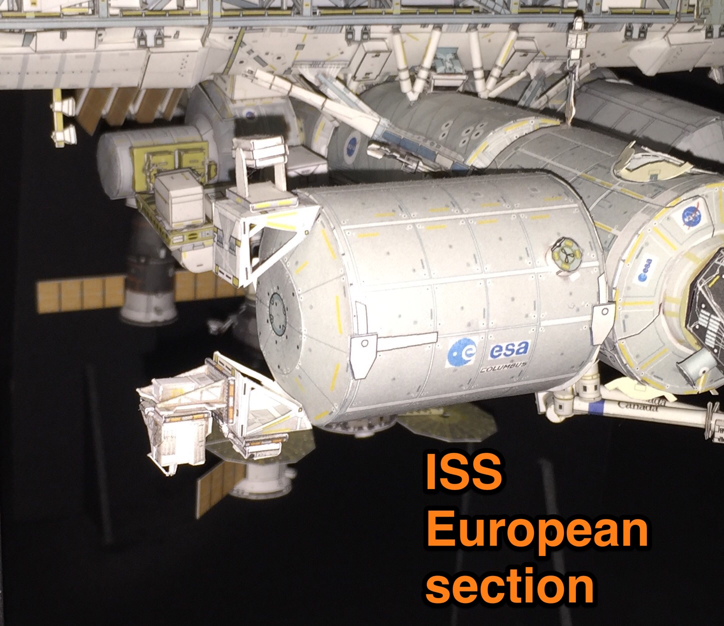 International Space Station Model AXM Paper Space Scale