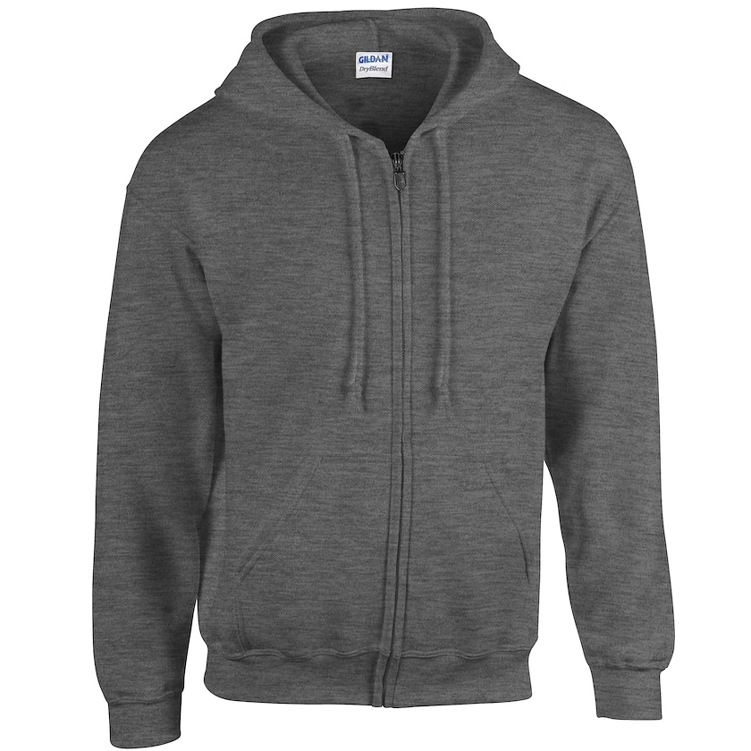 Gildan Heavy Blend Zip Hooded Sweat Hoodie (10554) Pumpkin heather