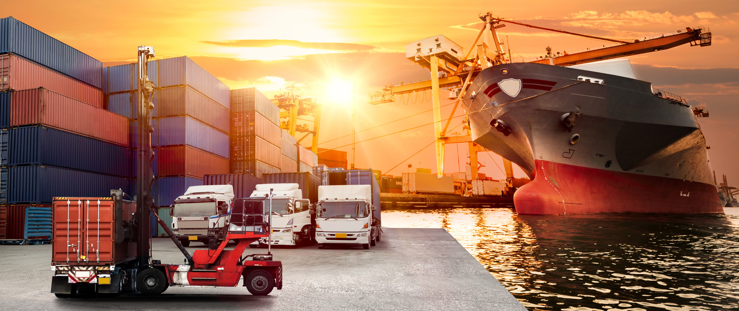 Logistics and transportation of Container Cargo ship and Cargo p Axon