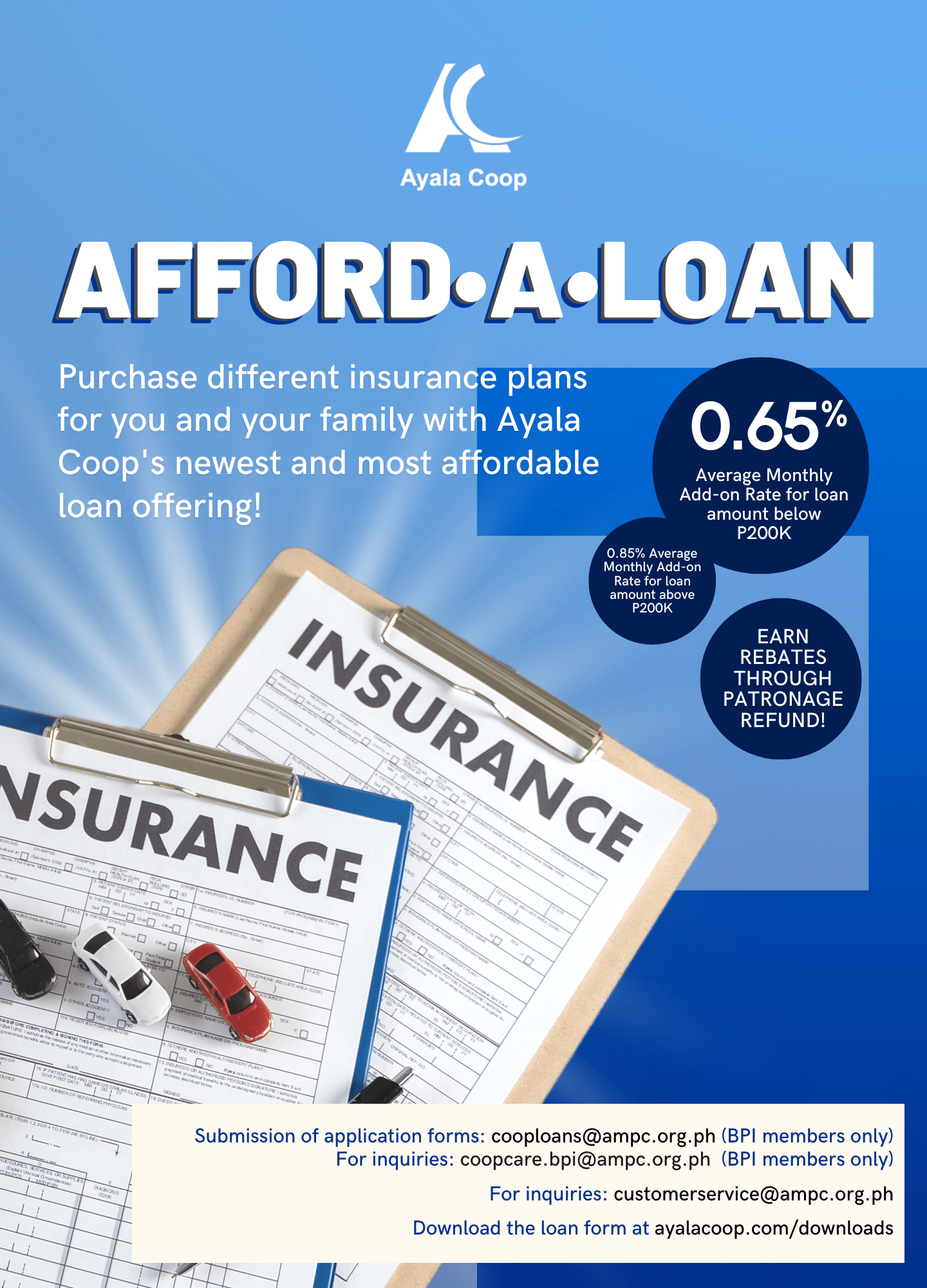 AFFORDALOAN Ayala Coop's most affordable loan! Ayala Coop