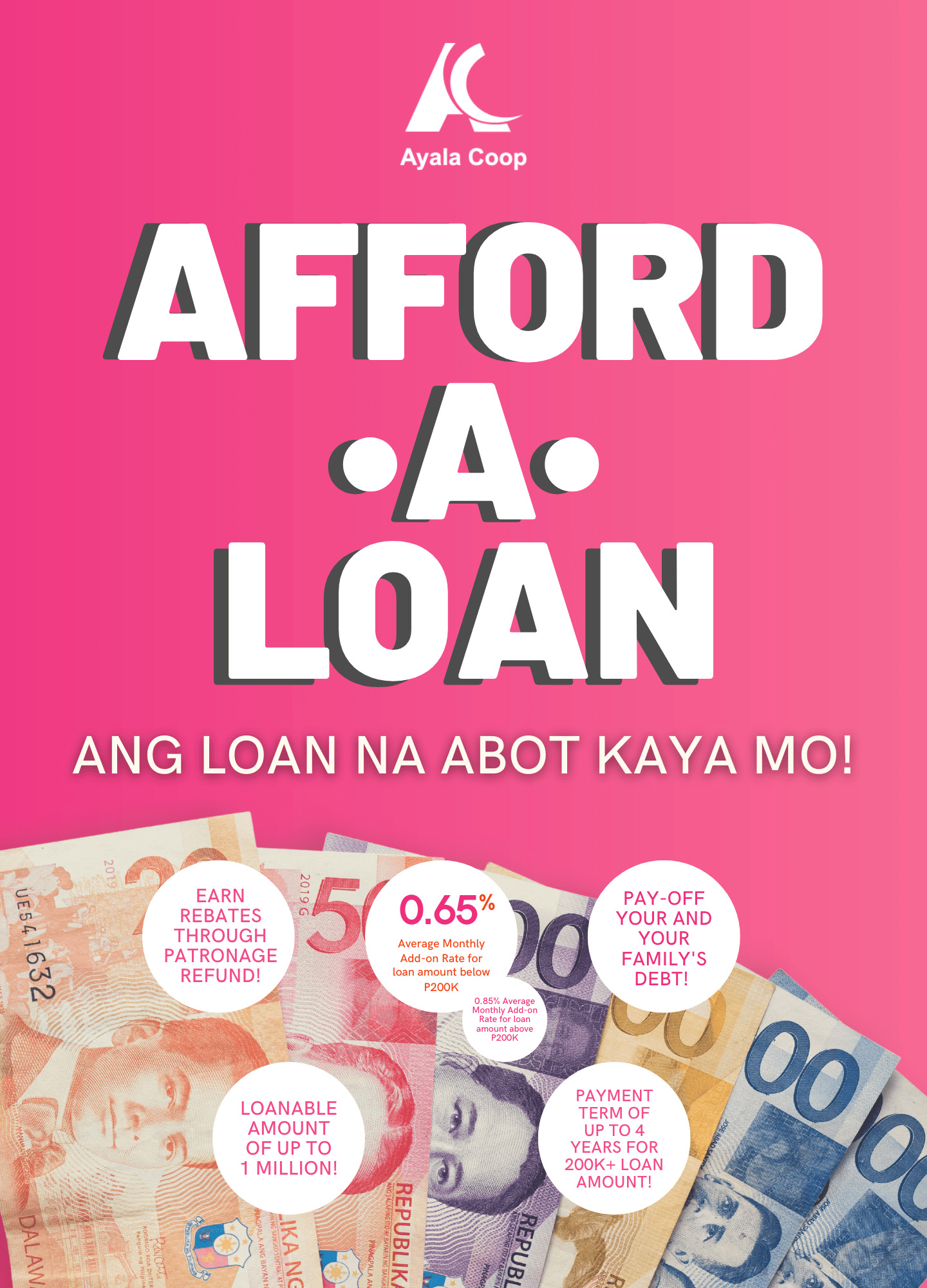 AFFORDALOAN Ayala Coop's most affordable loan! Ayala Coop