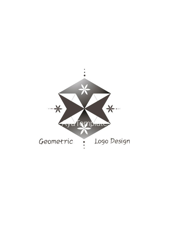 Geometric Logo Design AYA Templates
