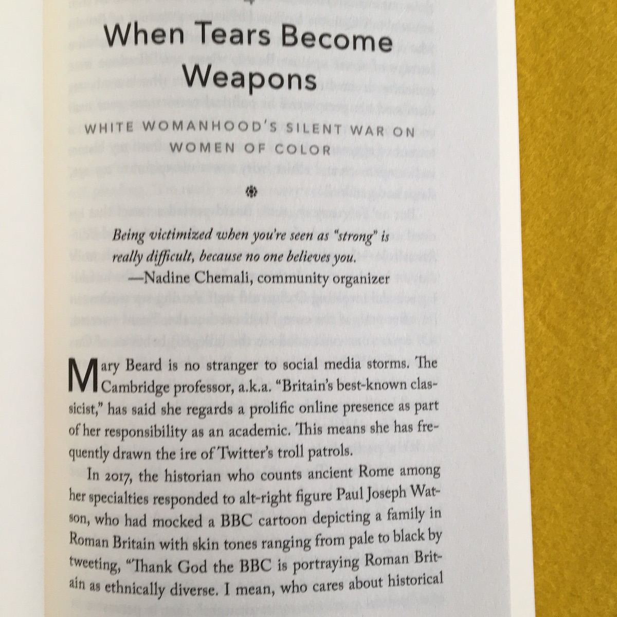 White Tears/Brown Scars How White Feminism Betrays Women of Color