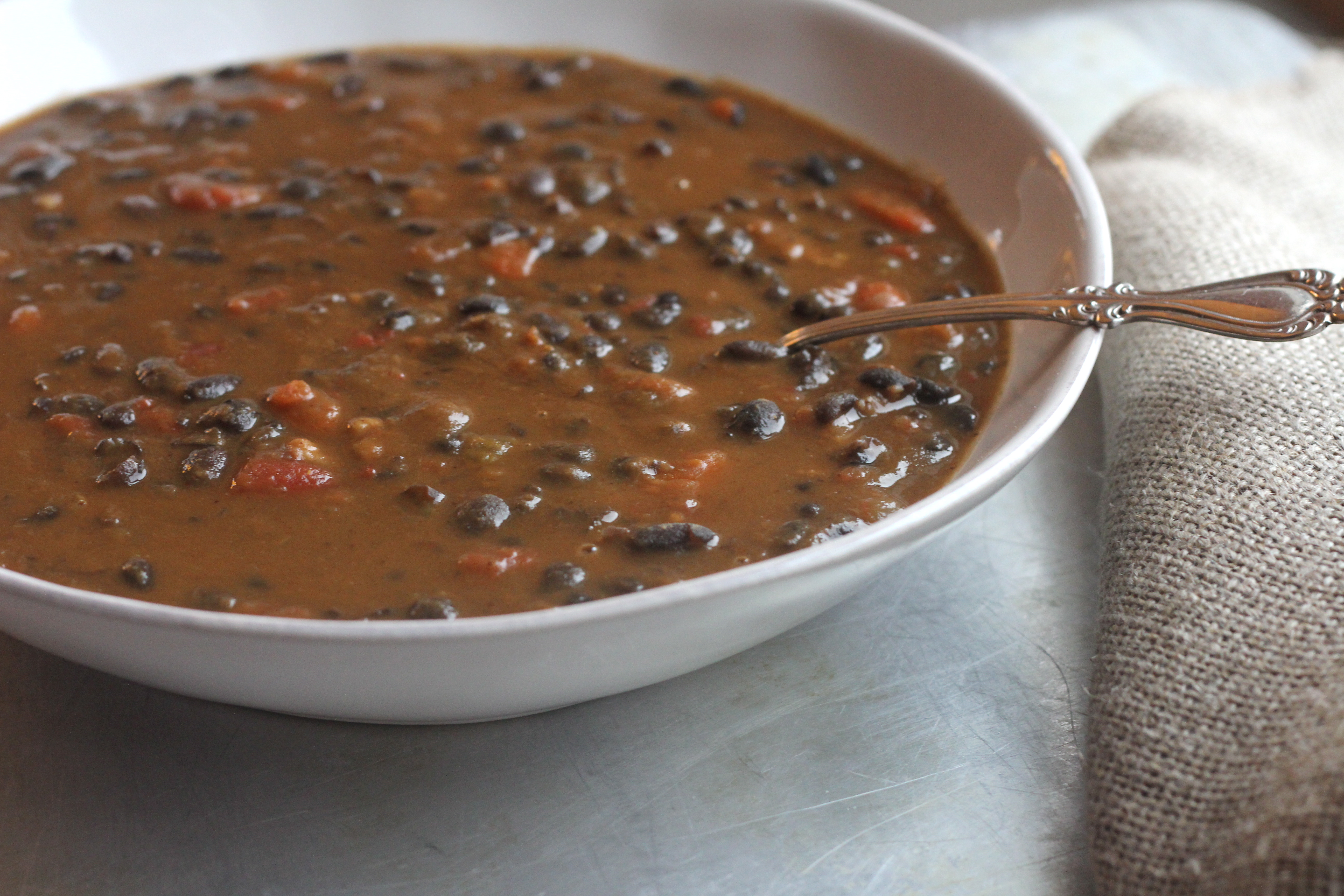Indian Spiced Black Bean Soup A Year at the Table
