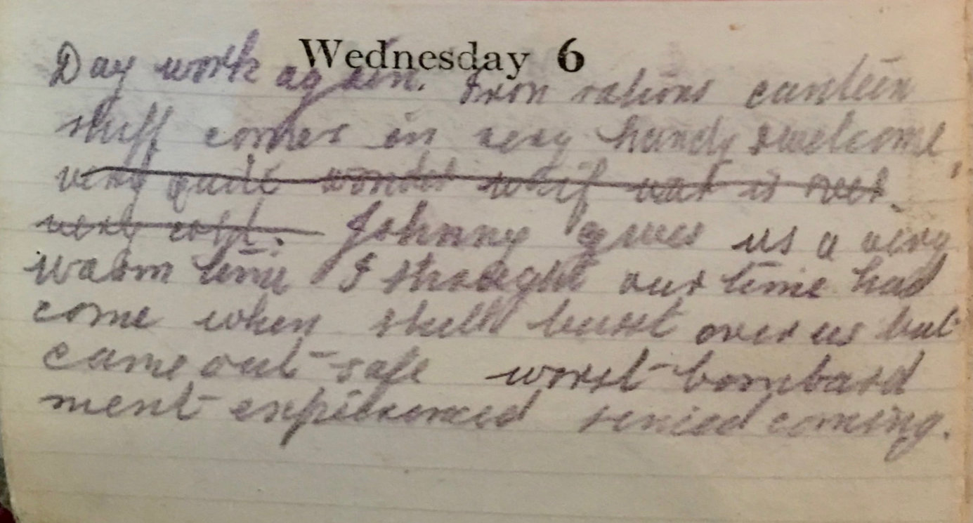 Iron Rations & Shell Bursts February 6th, 1918 A Year of War