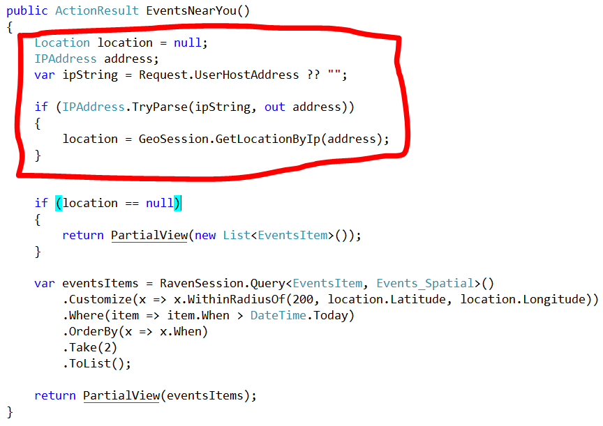 Unprofessional code Answer Ayende Rahien