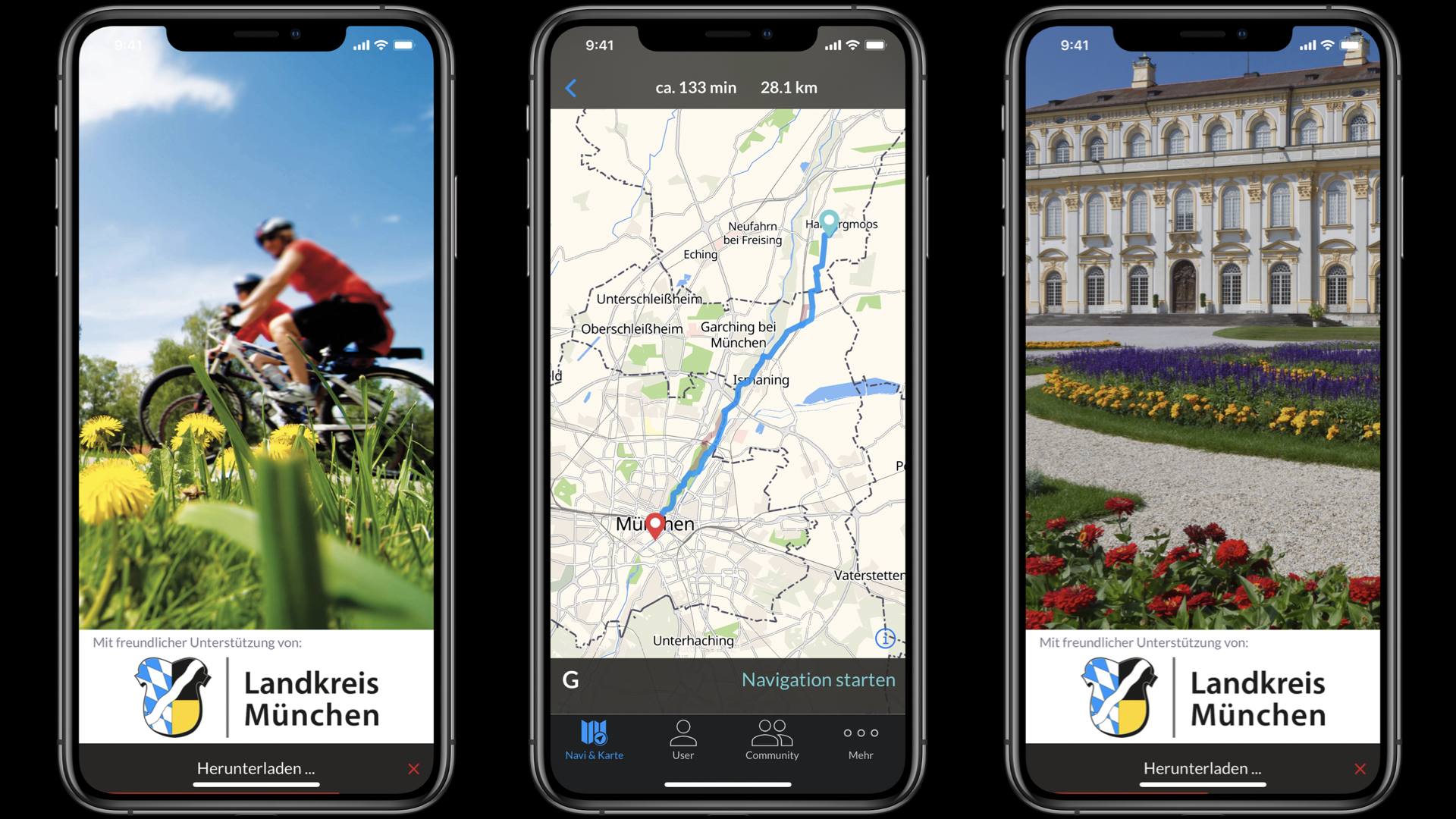 Kostenlose FahrradApp für den Landkreis » Aying