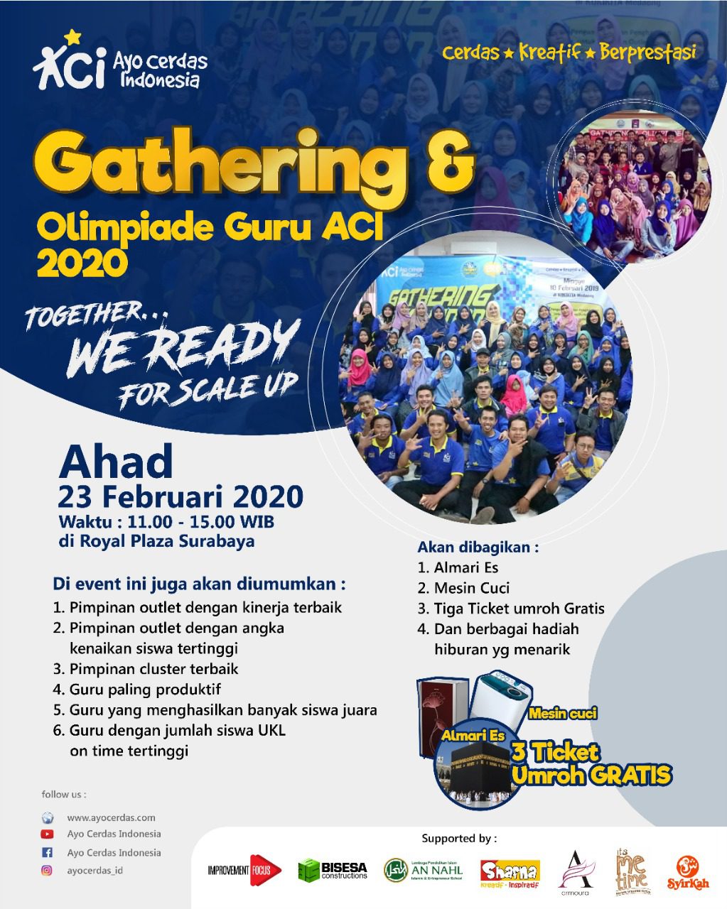 Gathering Tahunan Team Dahsyat ACI 2020 - Ayo Cerdas Indonesia