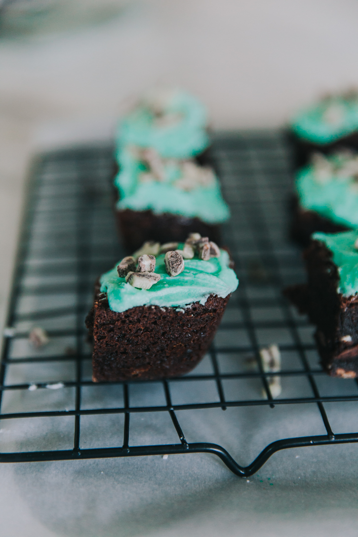 Creme de Menthe Brownies AYo Kitchen