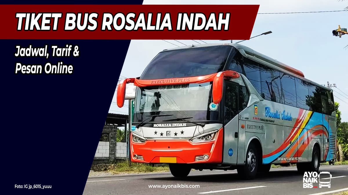 Tiket Bus Rosalia Indah Semua Jurusan, Pesan Online Termudah