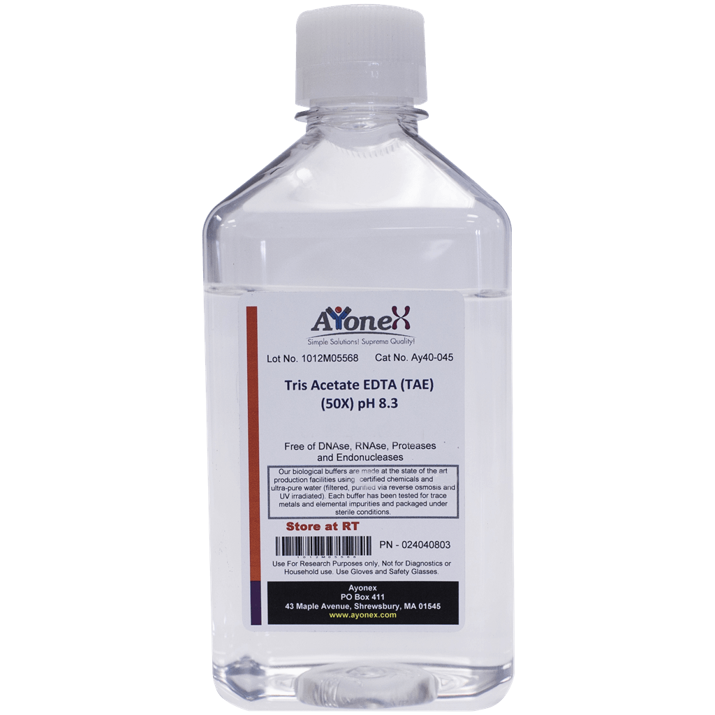 TAE (Tris Acetate Edta buffer) (50X) Ayonex