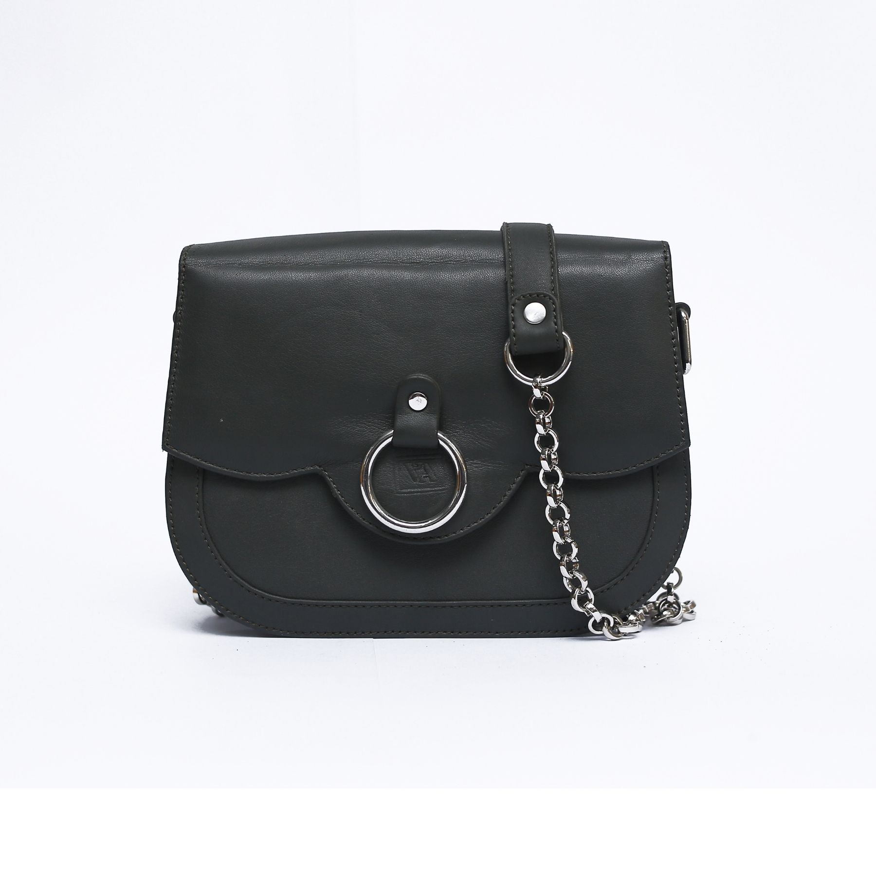 Crossbody Leather Bag with Metal Chain Premium Leather Products  Shop