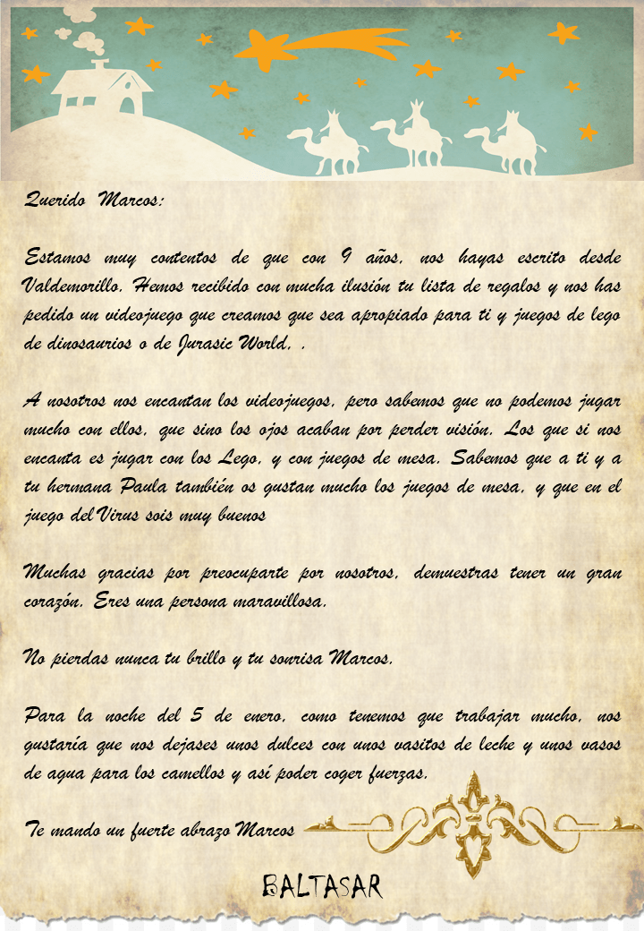 Los Reyes Magos ya han contestado las cartas enviadas por cerca de 200