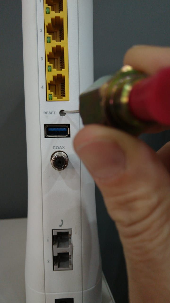 Reset modem 3890 Telecentro Ayuda