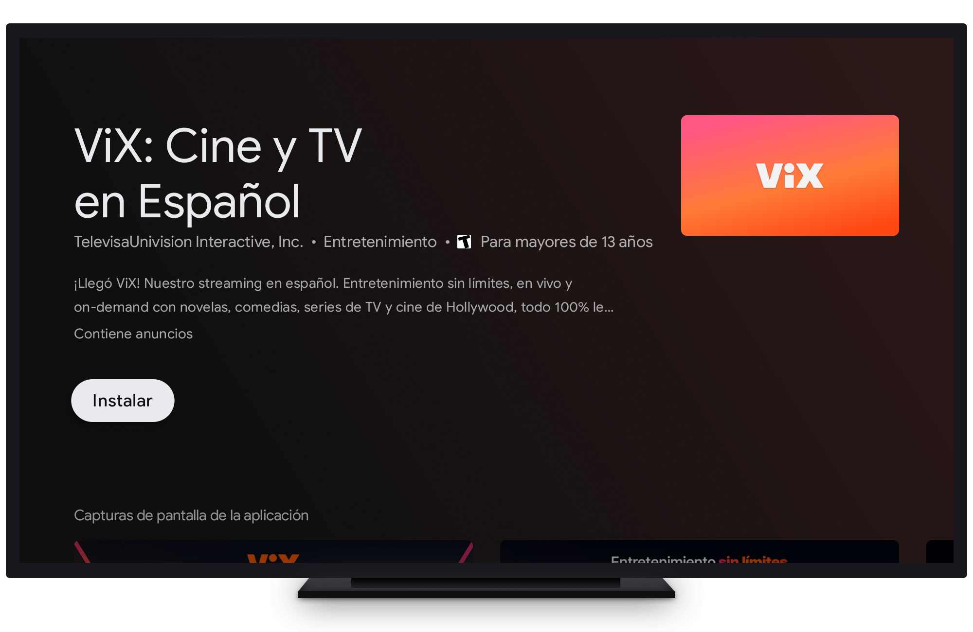 Descarga la aplicación de ViX Ayuda izzi