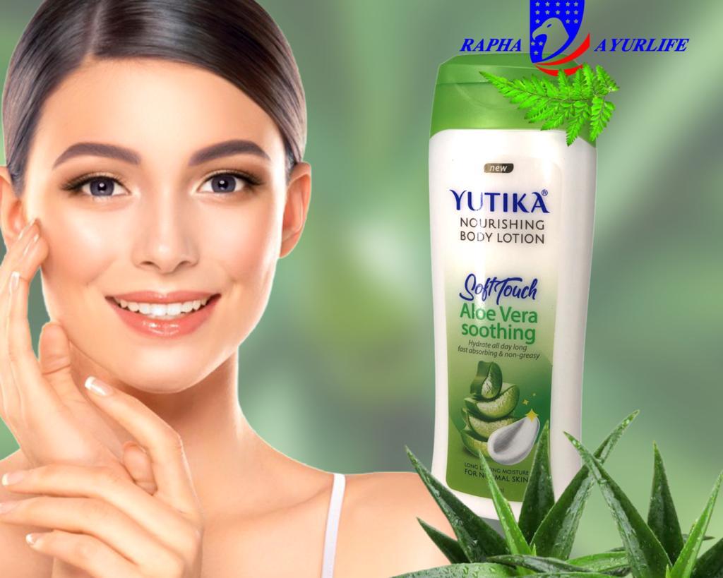 Yutika Herbal Body Lotion Aloe vera Soothing 300ml KOTTAKKAL AYURVEDA NZ