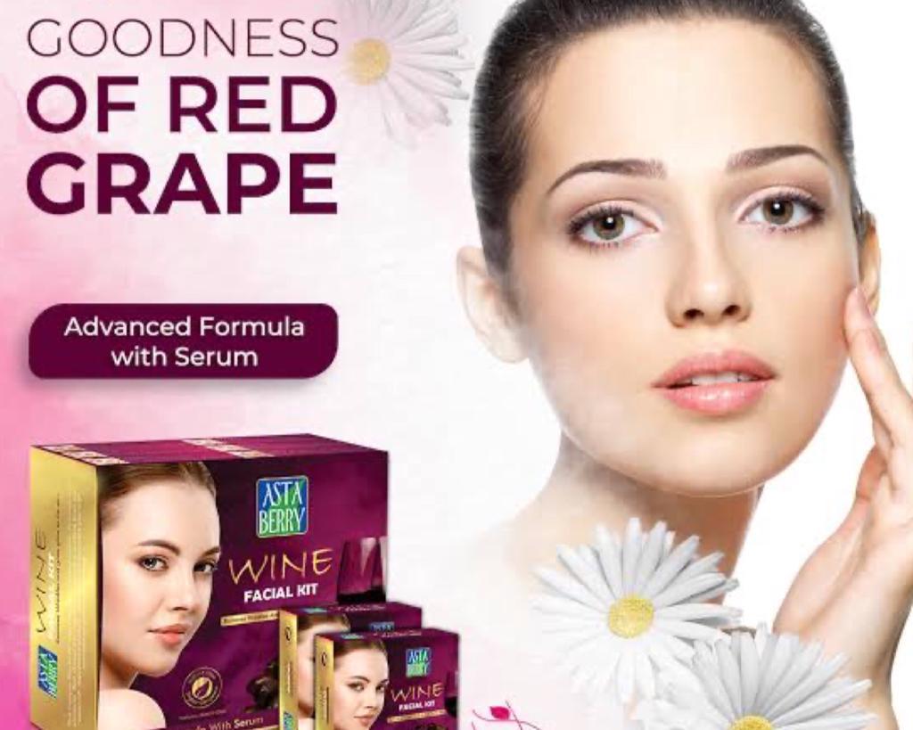 Astaberry Wine Facial Kit with Face Serum KOTTAKKAL AYURVEDA NZ