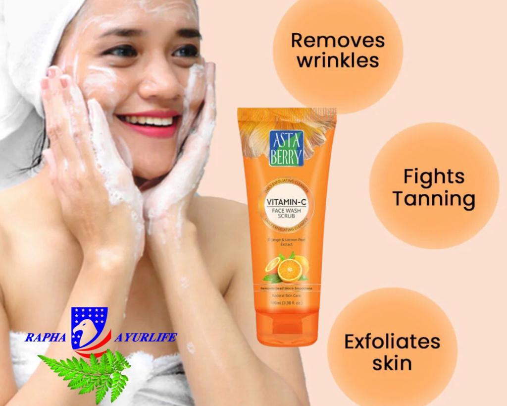Vitamin C Face Wash Daily exfoliating cleanser 100ml KOTTAKKAL AYURVEDA NZ