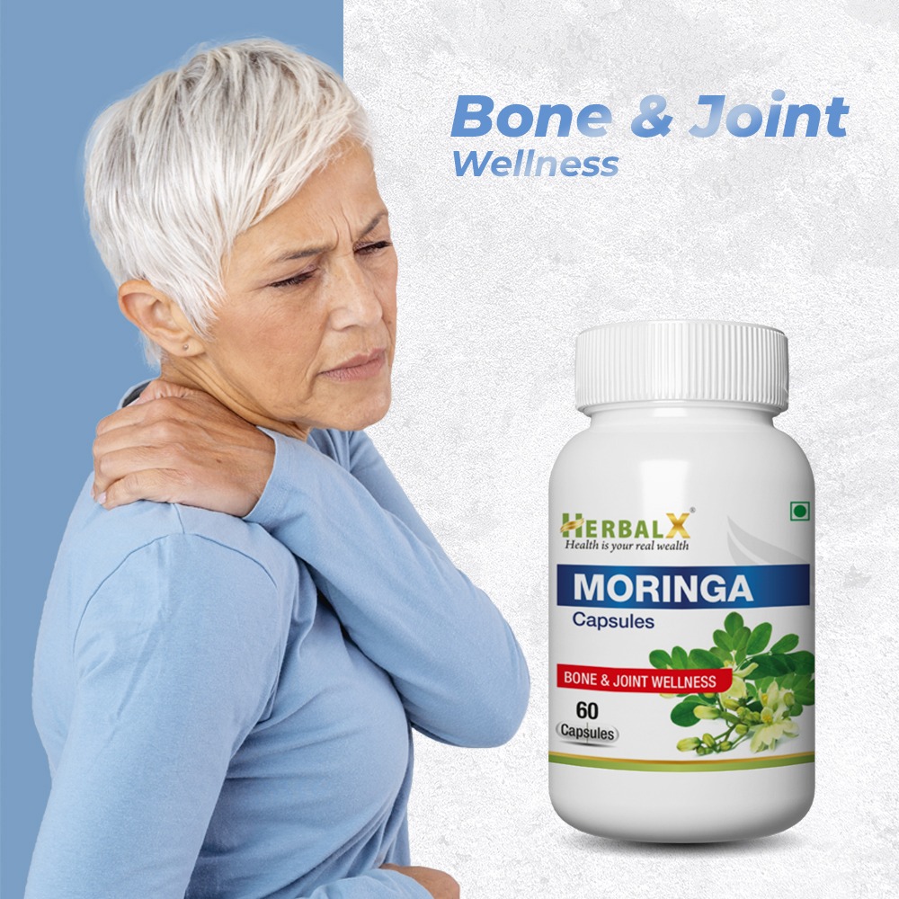 HerbalX Moringa Capsule Complete Green Superfood Bone & Joint