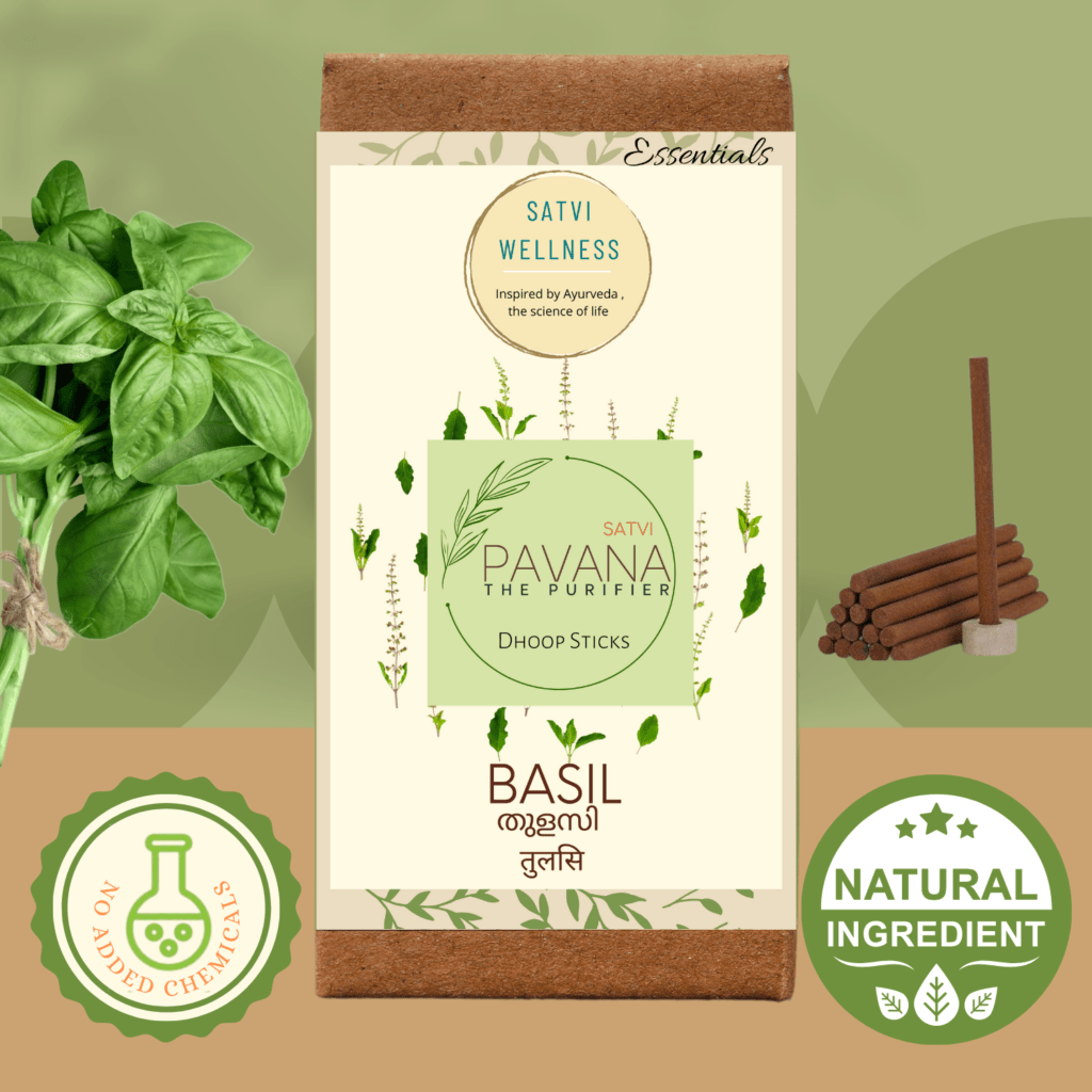 Natural Basil incense sticks AyurDoctor