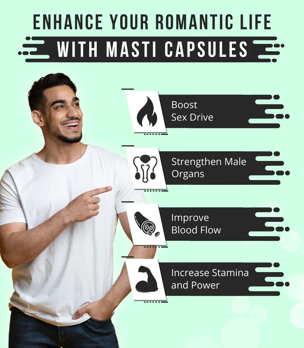 Masti Capsules, Last Longer in Bed Pills for Male Stamina