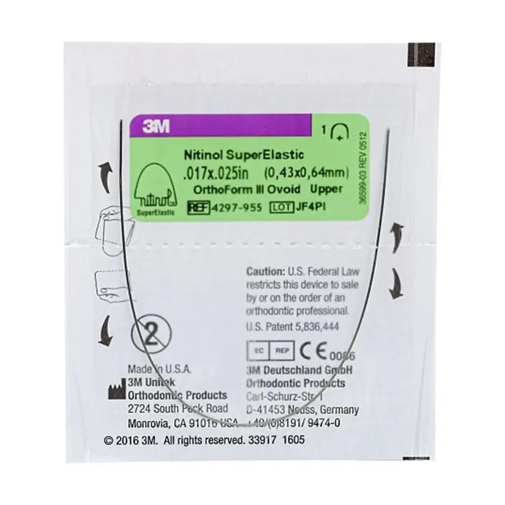 Nitinol SuperElastic Archwire Rectangular 3M Unitek
