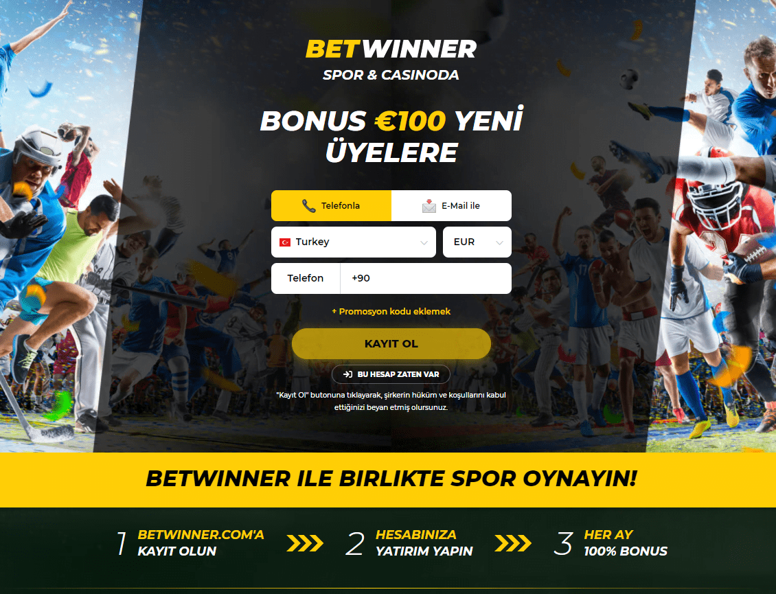 Bonuslar ᐉ BetWinner Hoş Geldiniz Promosyon Kodu Betwinner Giriş
