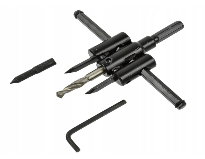 Einstellbare Lochsäge Bohrkrone 30120mm Metall Kreisschneider für