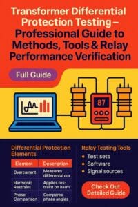 Transformer Differential Protection Testing | Professional Guide To