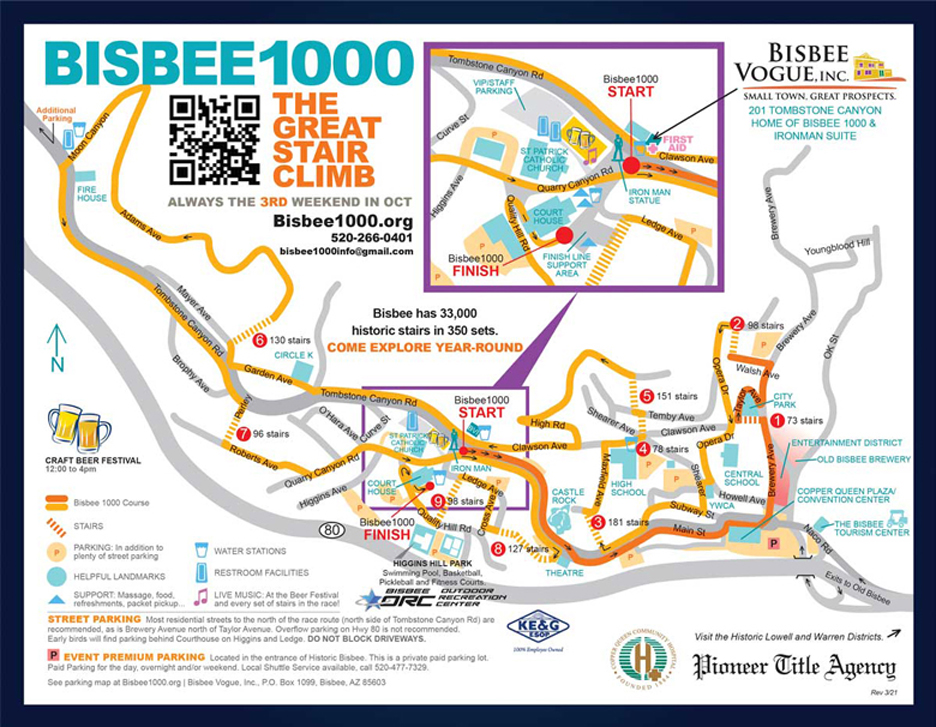 Hike the Route of the Bisbee 1000 Stair Climb