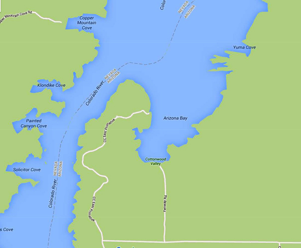 Lake Mohave Map