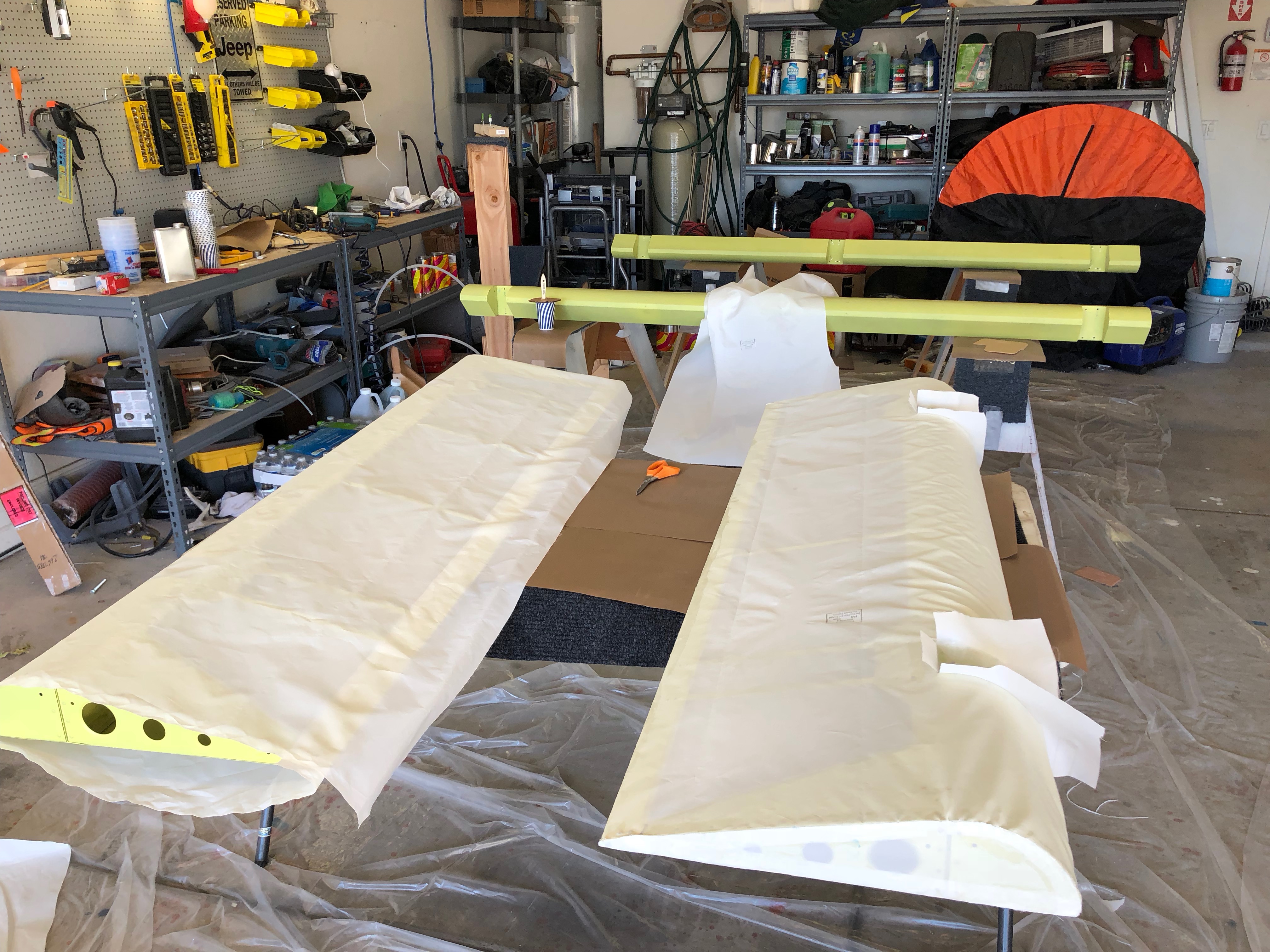 Covering Ailerons and flaps AZ Bearhawk
