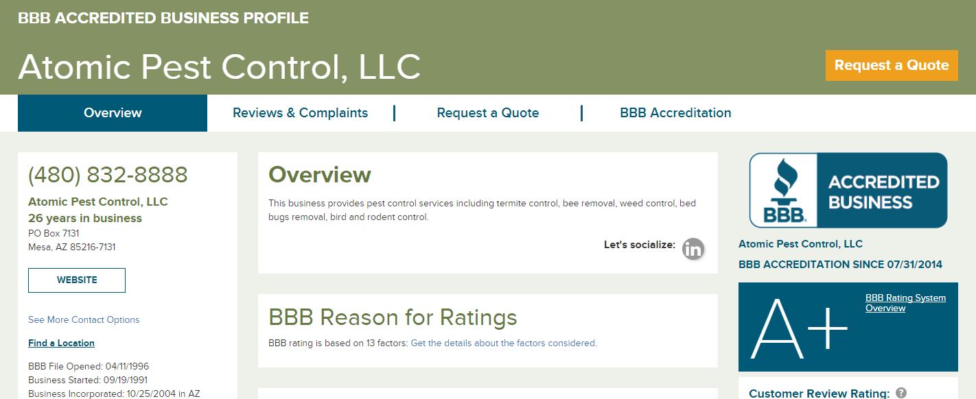 Best Pest Control and Termite Control Companies in Phoenix » AZ Charged